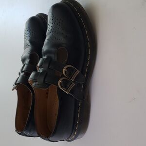 Doc Martens Mary Janes 10 Black Leather School Uniform